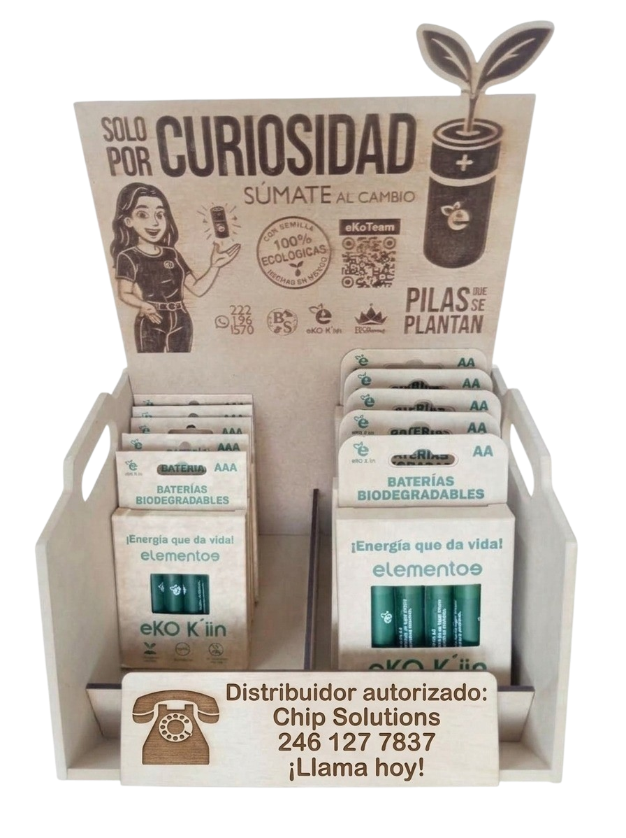 Exhibidor gratis a consignación eKO K'iin con Teléfono